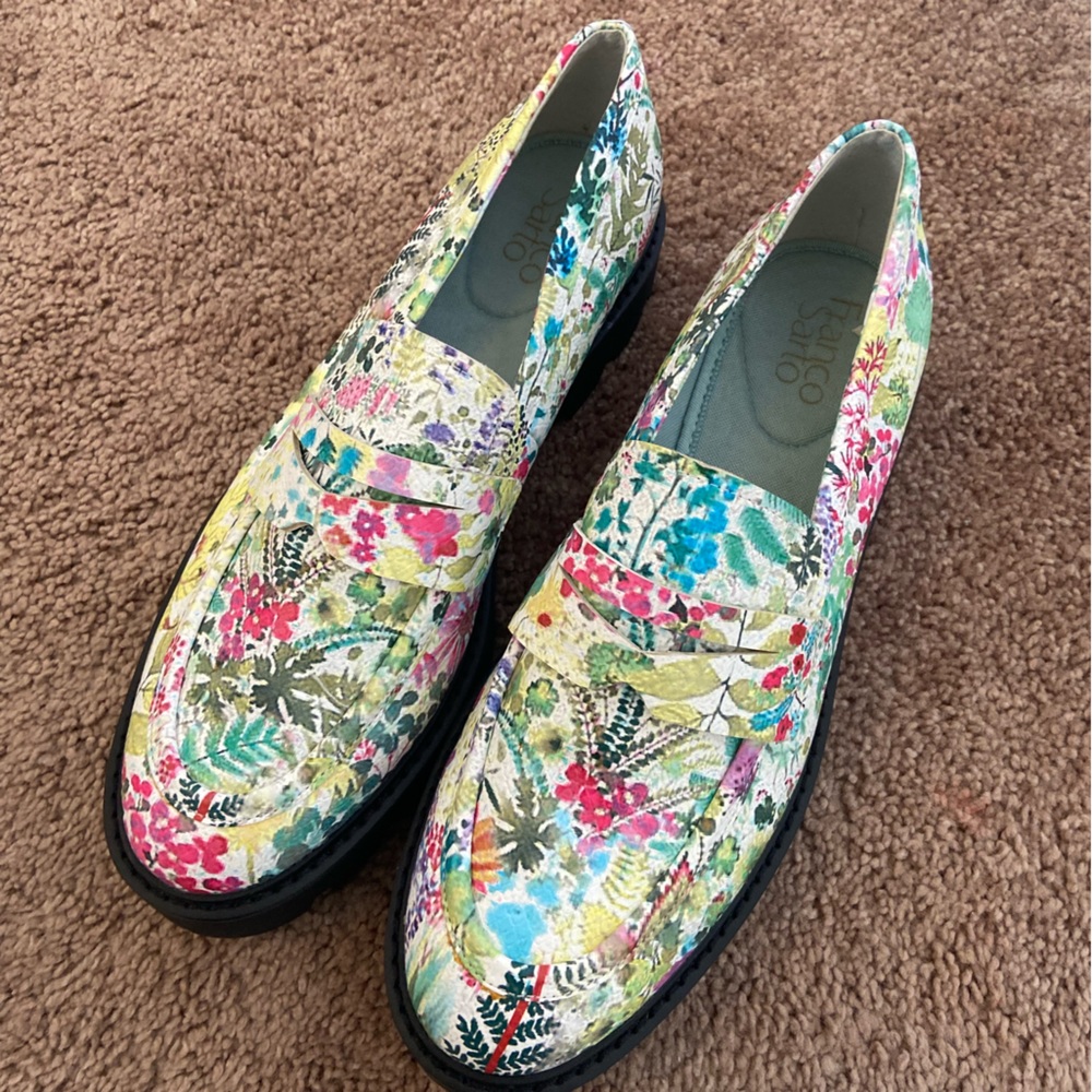 Franco Sarto Floral Loafers